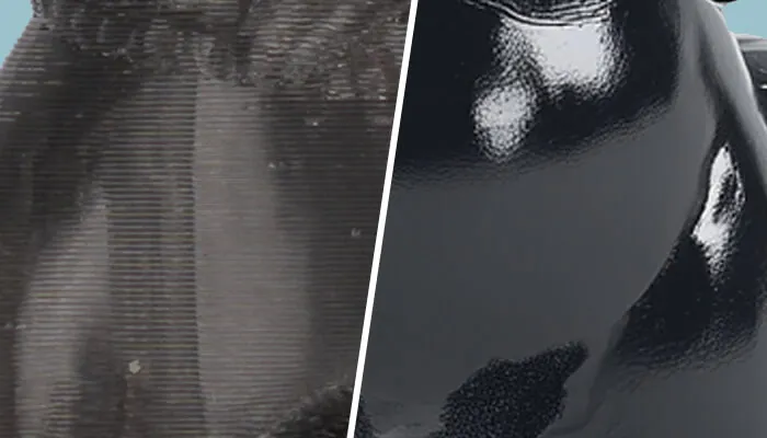Alcohol-polishable, producing clear and glossy surfaces after buffing