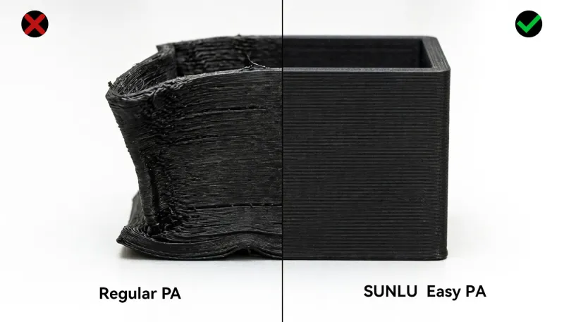 Easy to print, resistant to cracking and warping