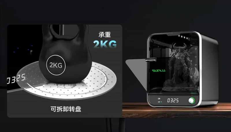 可拆卸转盘