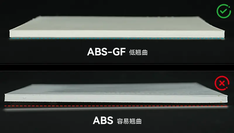 尺寸稳定性好,最大限度减少模型翘曲和变形