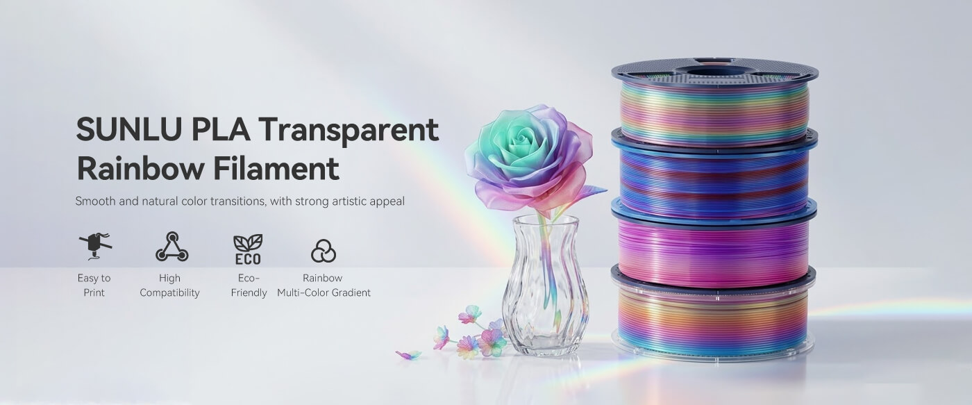 PLA Transparent Rainbow Overview