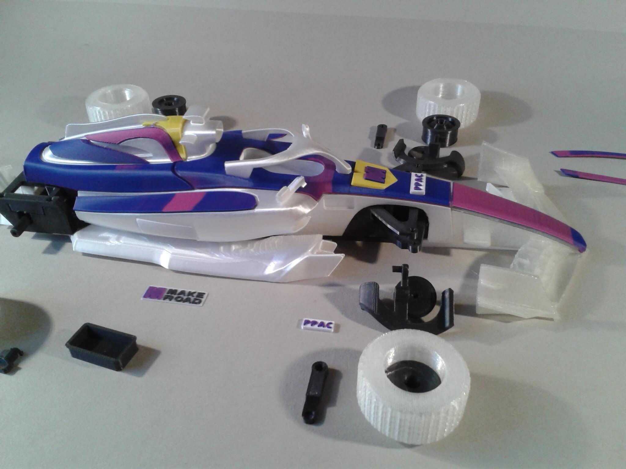 My print and partial assembly of "MAKEROAD F1" - image 2