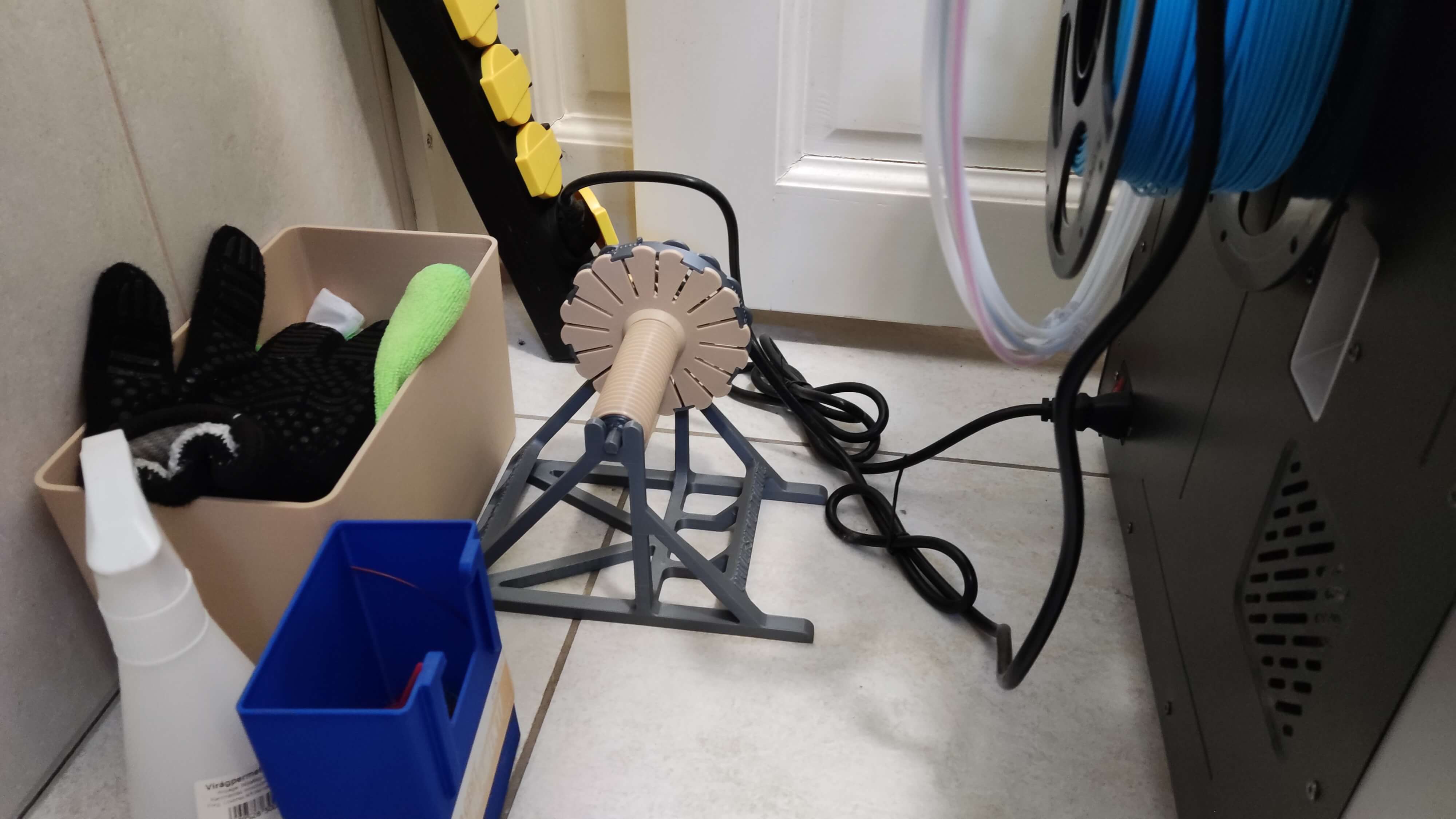 A humble workspace: 1 printer, but 60+ kg filament - image 3
