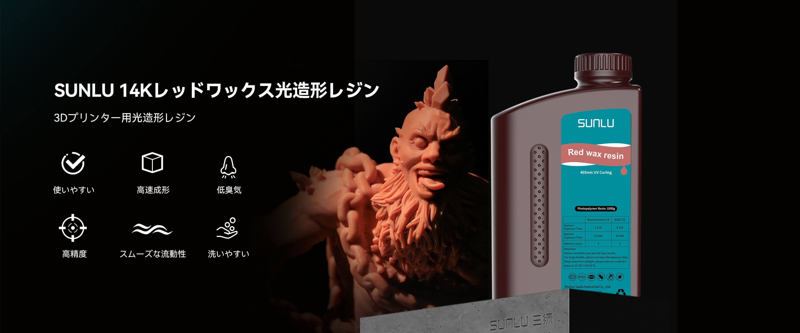 14Kレッドワックス 光造形レジン 製品概要