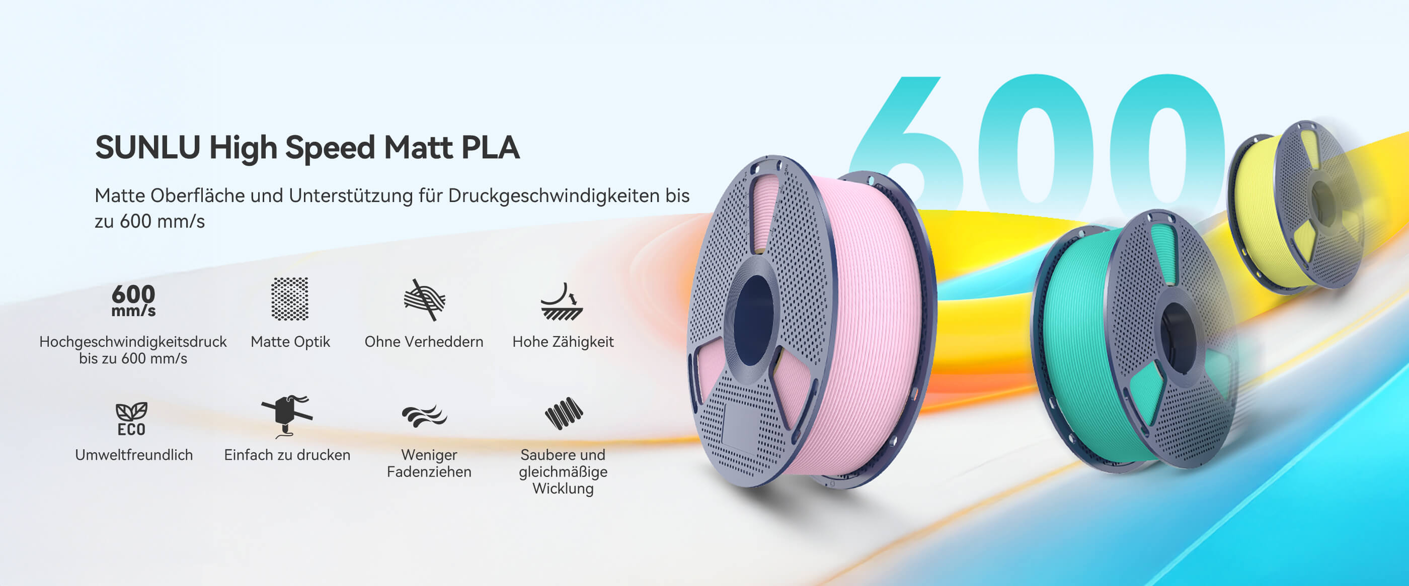 Hochgeschwindigkeits-Matt-PLA Übersicht