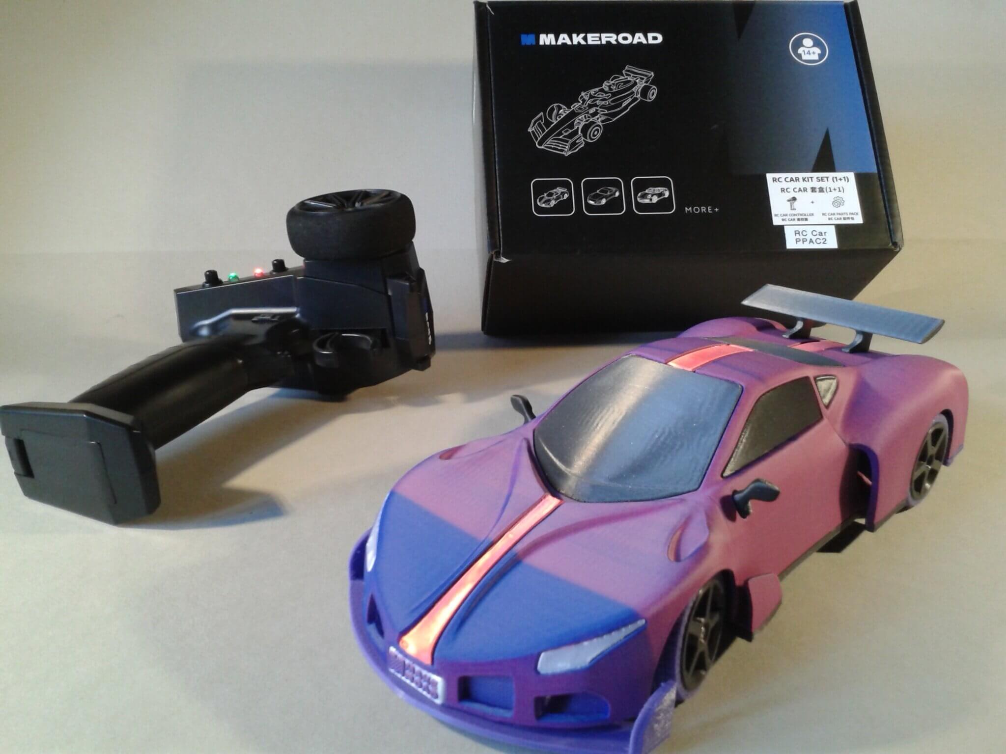 My assembly of the "MAKEROAD GT" model I printed, using a "MAKEROAD RC Car Electronics Kit" I received - image 3